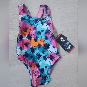 Speedo Toddler Girl Swim One Piece Bathing Suit 2T